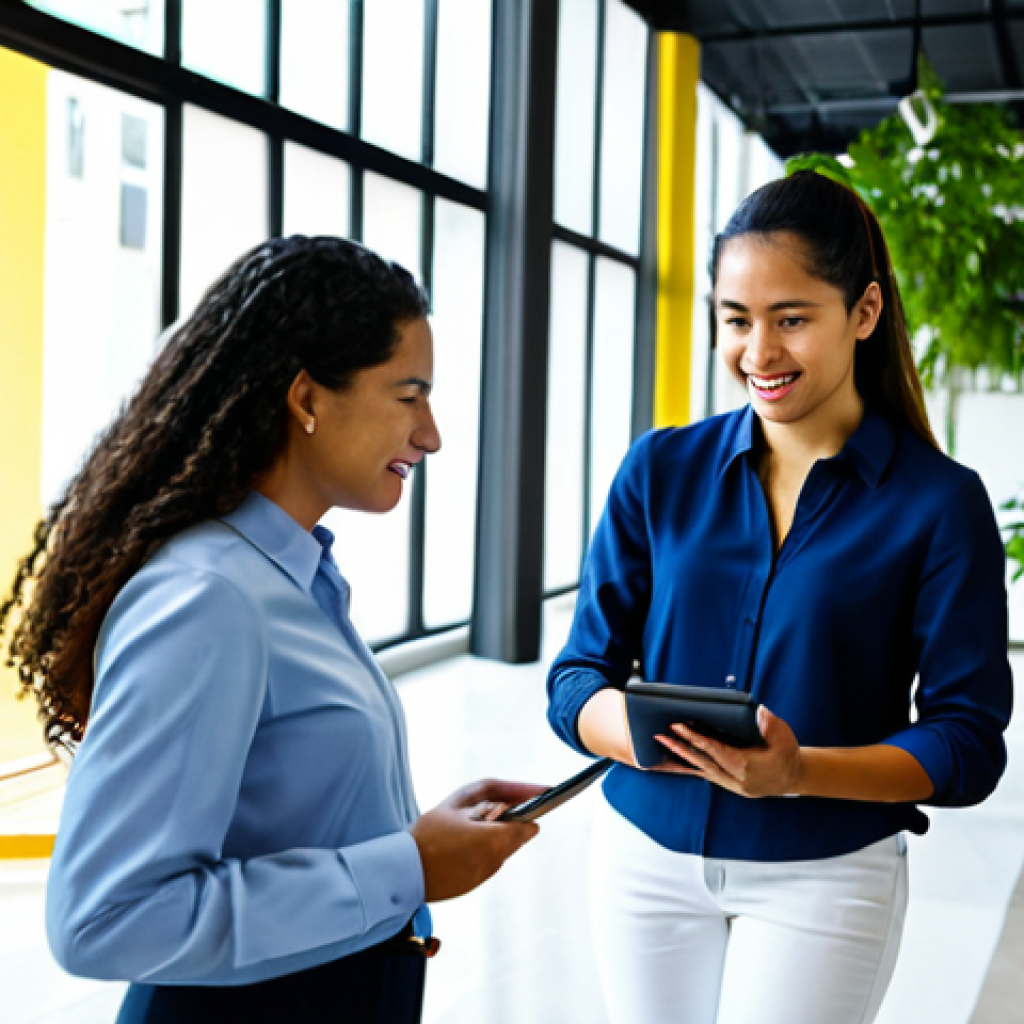 A diverse group of professional Colombian individuals, including a young female tech entrepreneur, a male business consultant, and a female artisan, collaborating in a bright, modern co-working space. They are fully clothed in modest, professional business attire, engaged in a discussion while looking at a tablet, reflecting on sustainable business strategies. The background shows hints of contemporary Colombian design and lush indoor plants. Perfect anatomy, correct proportions, natural pose, well-formed hands, proper finger count, professional photography, high quality, safe for work, appropriate content, fully clothed, professional.